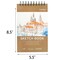 5.5" x 8.5" Sketch Book, Top Spiral Bound Sketch Pad, 100 Sheets Each 68lb/100gsm Drawing Paper, 2 Pack